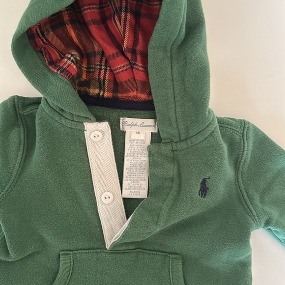 Ralph Lauren Children’s wear Hooded Fleece Playsuit - Picture 3 of 5